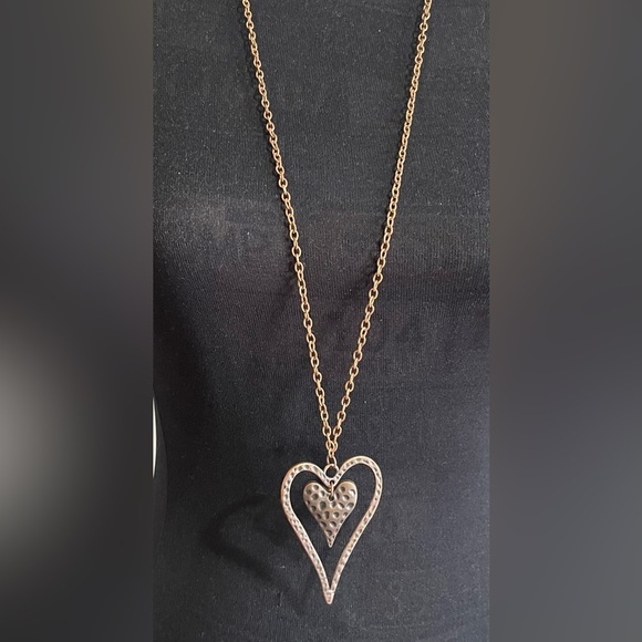 NWT Paparazzi Copper Heart Necklace and Earring Set - Picture 4 of 4